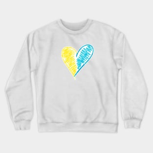 Heart Ukraine Crewneck Sweatshirt